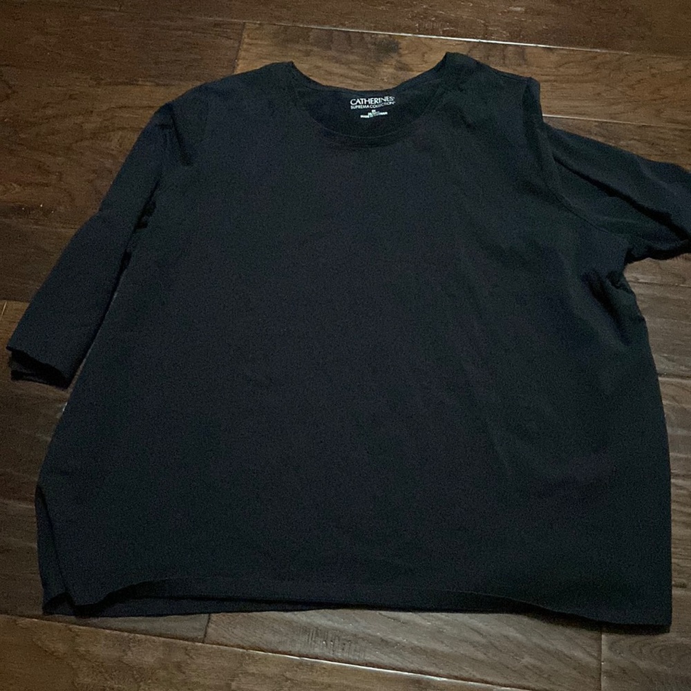 Catherine’s 3/4 sleeve, Black, T-shirt, gently worn
